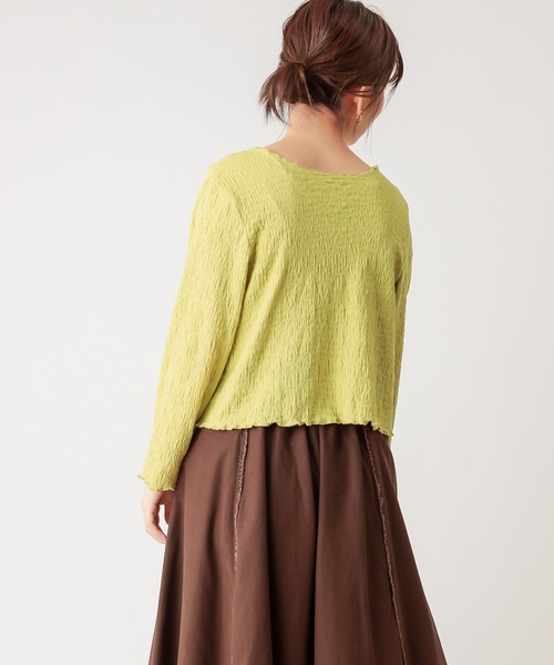 natural couture(ナチュラルクチュール)の「着回しぽこぽこアンサンブル(アンサンブル・レディース・ブラック/イエロー/モカ/アイボリー・FREE)」の18枚目の写真