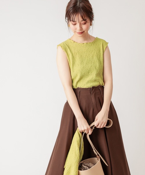 natural couture(ナチュラルクチュール)の「着回しぽこぽこアンサンブル(アンサンブル・レディース・ブラック/イエロー/モカ/アイボリー・FREE)」の12枚目の写真