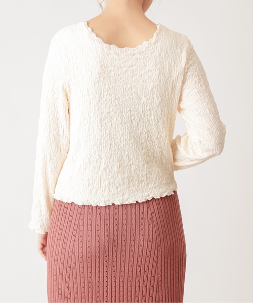 natural couture(ナチュラルクチュール)の「着回しぽこぽこアンサンブル(アンサンブル・レディース・ブラック/イエロー/モカ/アイボリー・FREE)」の19枚目の写真