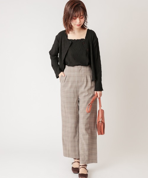 natural couture(ナチュラルクチュール)の「着回しぽこぽこアンサンブル(アンサンブル・レディース・ブラック/イエロー/モカ/アイボリー・FREE)」の8枚目の写真