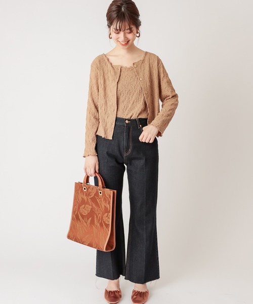 natural couture(ナチュラルクチュール)の「着回しぽこぽこアンサンブル(アンサンブル・レディース・ブラック/イエロー/モカ/アイボリー・FREE)」の17枚目の写真