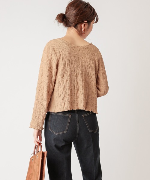 natural couture(ナチュラルクチュール)の「着回しぽこぽこアンサンブル(アンサンブル・レディース・ブラック/イエロー/モカ/アイボリー・FREE)」の20枚目の写真