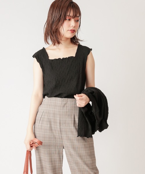 natural couture(ナチュラルクチュール)の「着回しぽこぽこアンサンブル(アンサンブル・レディース・ブラック/イエロー/モカ/アイボリー・FREE)」の11枚目の写真