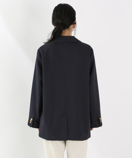 LOWRYS FARM（ローリーズファーム）の「カルゼルーズブレザー　891424（テーラードジャケット・レディース・ネイビー・FREE）」の5枚目の写真