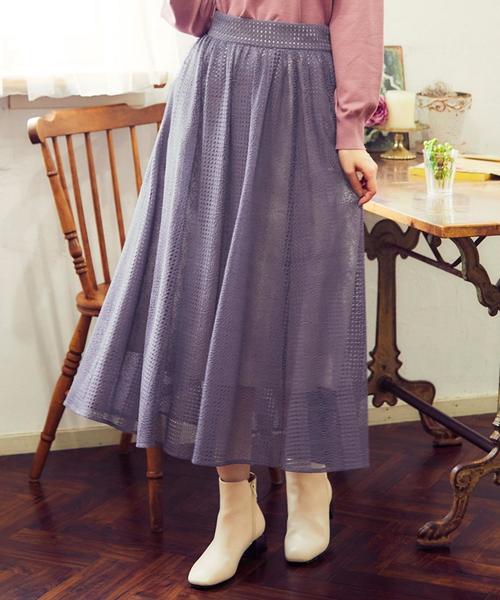 セール スカート 洗える Verticalパターンレース スカート スカート スカート Feroux フェルゥ のファッション