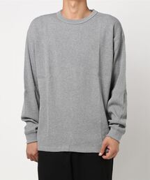 BACK NUMBER | 【BACK NUMBER】抗菌防臭ワッフルクルーネックロンT(Tシャツ/カットソー)