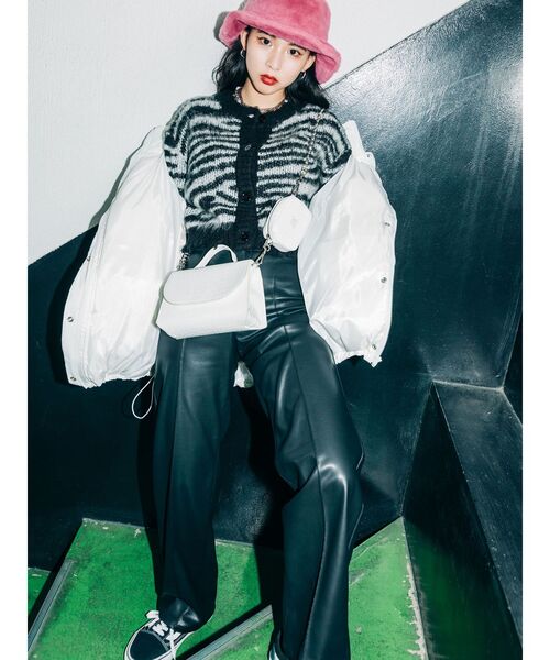 jouetie（ジュエティ）の「ミニ2WAYカーディガン（カーディガン/ボレロ・レディース・レッド/グリーン/その他1/その他2・MEDIUM）」の9枚目の写真