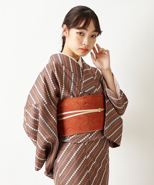 ふりふ　振袖　「つるの行進」 ふりふ振袖「つるの行進」