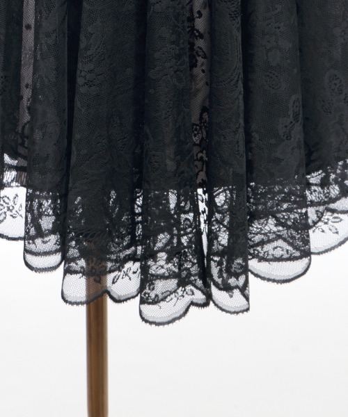 axes femme(アクシーズファム)の「レースサーキュラーミディSK(スカート・レディース・グリーン/サックスブルー/ブラック・MEDIUM)」の19枚目の写真