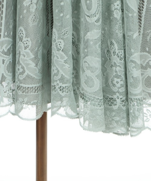 axes femme(アクシーズファム)の「レースサーキュラーミディSK(スカート・レディース・グリーン/サックスブルー/ブラック・MEDIUM)」の17枚目の写真