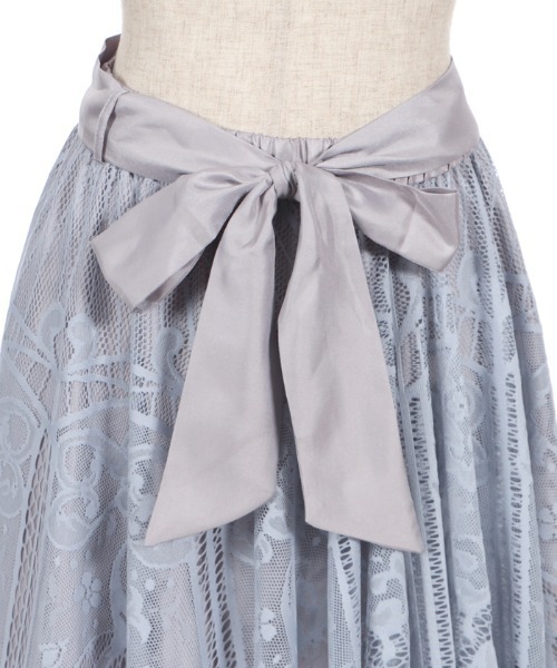 axes femme(アクシーズファム)の「レースサーキュラーミディSK(スカート・レディース・グリーン/サックスブルー/ブラック・MEDIUM)」の18枚目の写真