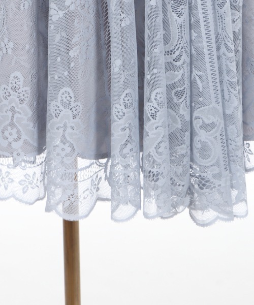 axes femme(アクシーズファム)の「レースサーキュラーミディSK(スカート・レディース・グリーン/サックスブルー/ブラック・MEDIUM)」の14枚目の写真