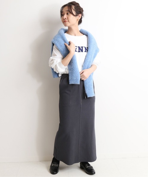SLOBE IENA（スローブイエナ）の「ラチネジャージーロングスカート