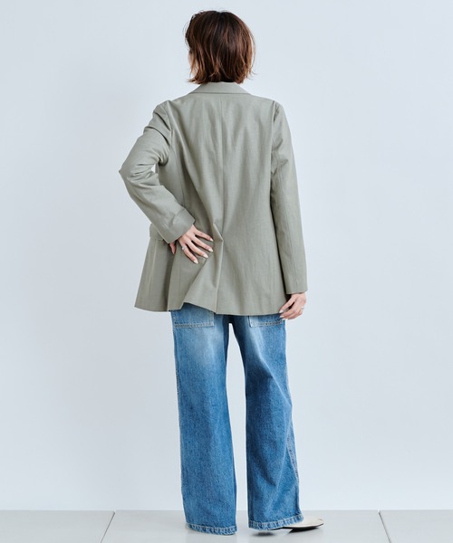 Munich（ミューニック）の「【Munich／ミューニック】double brested jacket（テーラードジャケット・レディース・オフホワイト/カーキ・SMALL）」の6枚目の写真