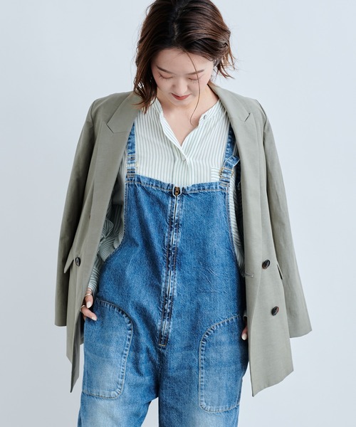 Munich（ミューニック）の「【Munich／ミューニック】double brested jacket（テーラードジャケット・レディース・オフホワイト/カーキ・SMALL）」の15枚目の写真