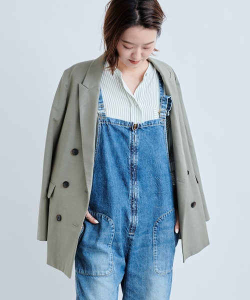 Munich（ミューニック）の「【Munich／ミューニック】double brested jacket（テーラードジャケット・レディース・オフホワイト/カーキ・SMALL）」の16枚目の写真