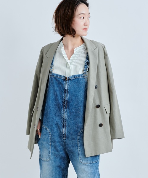 Munich（ミューニック）の「【Munich／ミューニック】double brested jacket（テーラードジャケット・レディース・オフホワイト/カーキ・SMALL）」の17枚目の写真