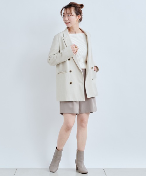 Munich（ミューニック）の「【Munich／ミューニック】double brested jacket（テーラードジャケット・レディース・オフホワイト/カーキ・SMALL）」の20枚目の写真