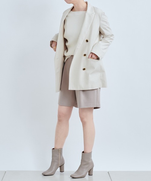 Munich（ミューニック）の「【Munich／ミューニック】double brested jacket（テーラードジャケット・レディース・オフホワイト/カーキ・SMALL）」の22枚目の写真