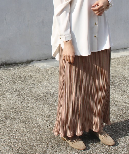 セール シワになりにくい 洗える カットプリーツスカート 大きいサイズ対応 スカート Laveange ラビアンジェ のファッション通販 Zozotown