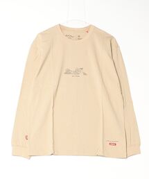 『POEMS』手書き風フロントプリントロングスリーブ