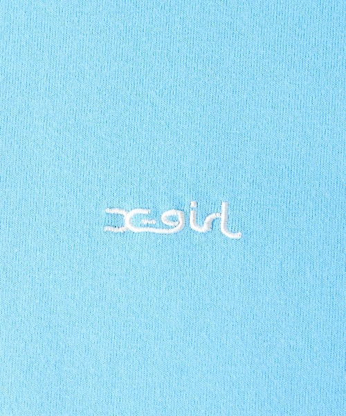 X-girl(エックスガール)の「FACE S/S TEE/フェイス Tシャツ(Tシャツ/カットソー・レディース・ホワイト/ブラック/ベージュ/ブルー/ライトグリーン・S/M/L/XL/X-LARGE/MEDIUM/SMALL/LARGE)」の6枚目の写真