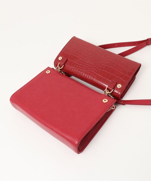 SMIR NASLI（サミールナスリ）の「2WAYお財布ショルダー（ショルダーバッグ・レディース・ゴールド/ブラック/レッド/グレイッシュベージュ・9）」の10枚目の写真