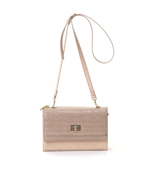 SMIR NASLI（サミールナスリ）の「2WAYお財布ショルダー（ショルダーバッグ・レディース・ゴールド/ブラック/レッド/グレイッシュベージュ・9）」の3枚目の写真