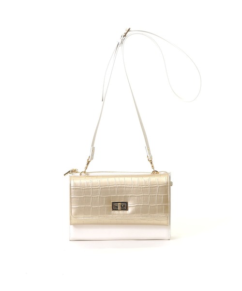 SMIR NASLI（サミールナスリ）の「2WAYお財布ショルダー（ショルダーバッグ・レディース・ゴールド/ブラック/レッド/グレイッシュベージュ・9）」の4枚目の写真