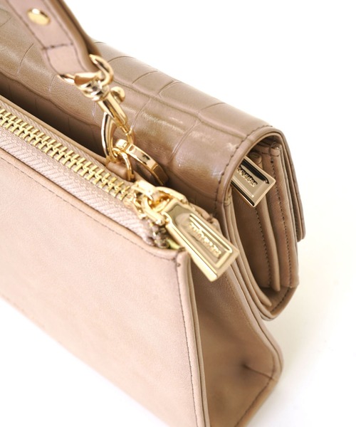 SMIR NASLI（サミールナスリ）の「2WAYお財布ショルダー（ショルダーバッグ・レディース・ゴールド/ブラック/レッド/グレイッシュベージュ・9）」の18枚目の写真