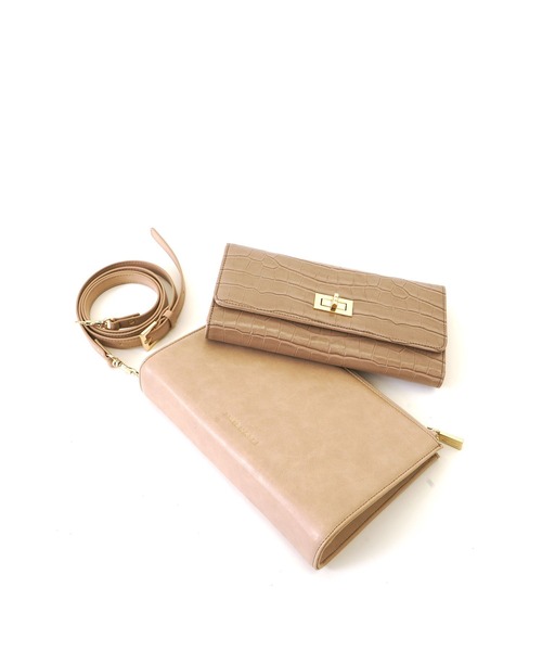 SMIR NASLI（サミールナスリ）の「2WAYお財布ショルダー（ショルダーバッグ・レディース・ゴールド/ブラック/レッド/グレイッシュベージュ・9）」の15枚目の写真