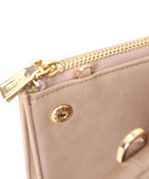 SMIR NASLI（サミールナスリ）の「2WAYお財布ショルダー（ショルダーバッグ・レディース・ゴールド/ブラック/レッド/グレイッシュベージュ・9）」の21枚目の写真