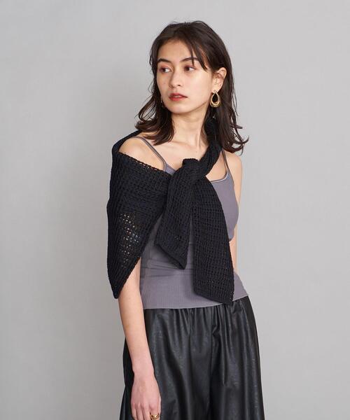 BEAUTY&YOUTH UNITED ARROWS（ビューティーアンドユースユナイテッドアローズ）の「BY ラウンドネックリブ ブラキャミソール（キャミソール・レディース・ブラック/ベージュ/グレー/モカ・FREE）」の3枚目の写真