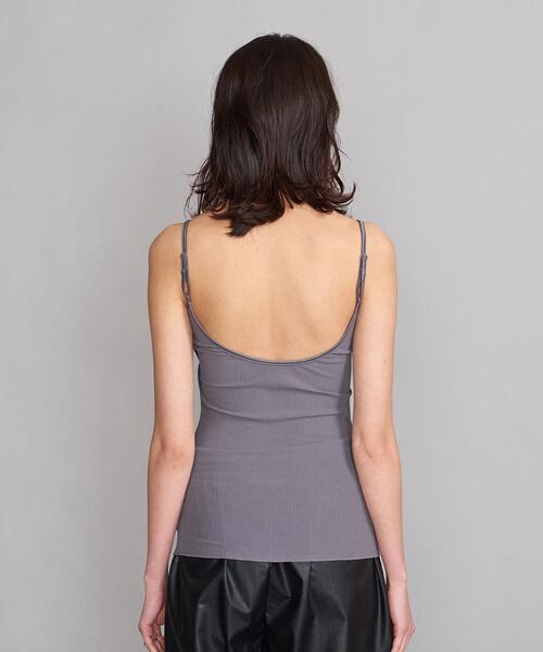 BEAUTY&YOUTH UNITED ARROWS（ビューティーアンドユースユナイテッドアローズ）の「BY ラウンドネックリブ ブラキャミソール（キャミソール・レディース・ブラック/ベージュ/グレー/モカ・FREE）」の7枚目の写真