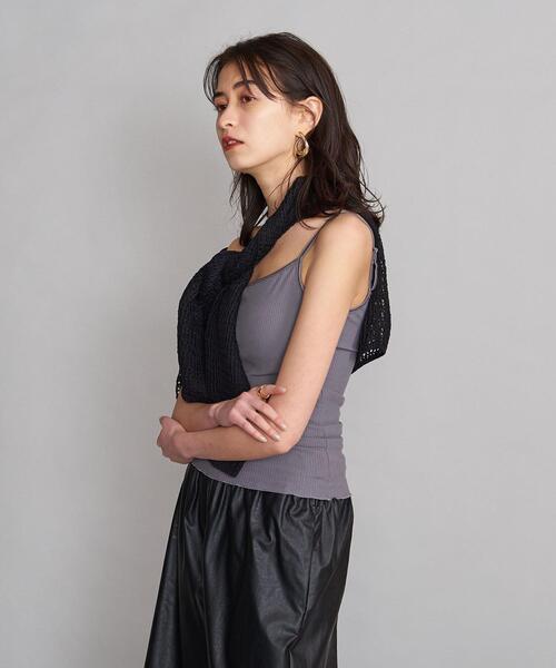 BEAUTY&YOUTH UNITED ARROWS（ビューティーアンドユースユナイテッドアローズ）の「BY ラウンドネックリブ ブラキャミソール（キャミソール・レディース・ブラック/ベージュ/グレー/モカ・FREE）」の8枚目の写真