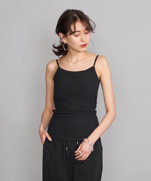 BEAUTY&YOUTH UNITED ARROWS（ビューティーアンドユースユナイテッドアローズ）の「BY ラウンドネックリブ ブラキャミソール（キャミソール・レディース・ブラック/ベージュ/グレー/モカ・FREE）」の9枚目の写真