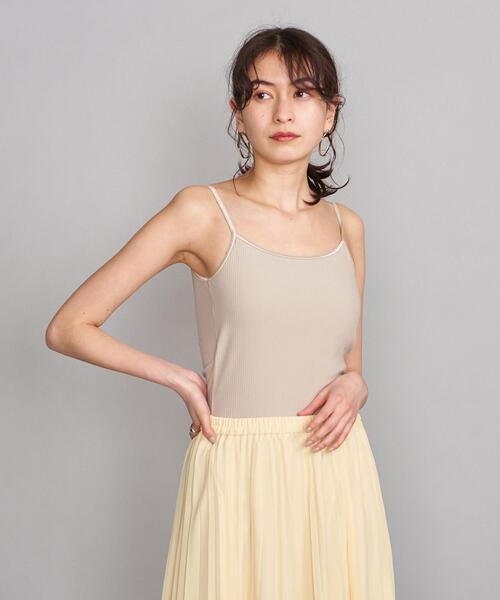 BEAUTY&YOUTH UNITED ARROWS（ビューティーアンドユースユナイテッドアローズ）の「BY ラウンドネックリブ ブラキャミソール（キャミソール・レディース・ブラック/ベージュ/グレー/モカ・FREE）」の17枚目の写真