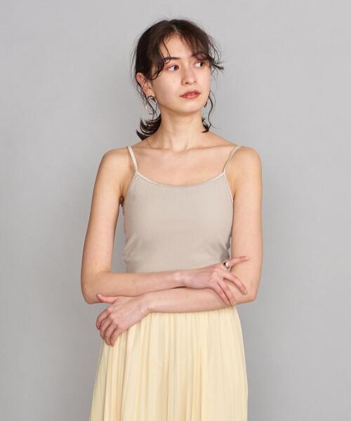 BEAUTY&YOUTH UNITED ARROWS（ビューティーアンドユースユナイテッドアローズ）の「BY ラウンドネックリブ ブラキャミソール（キャミソール・レディース・ブラック/ベージュ/グレー/モカ・FREE）」の18枚目の写真