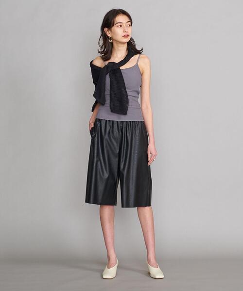 BEAUTY&YOUTH UNITED ARROWS（ビューティーアンドユースユナイテッドアローズ）の「BY ラウンドネックリブ ブラキャミソール（キャミソール・レディース・ブラック/ベージュ/グレー/モカ・FREE）」の19枚目の写真