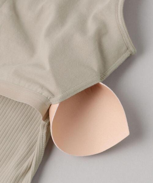 BEAUTY&YOUTH UNITED ARROWS（ビューティーアンドユースユナイテッドアローズ）の「BY ラウンドネックリブ ブラキャミソール（キャミソール・レディース・ブラック/ベージュ/グレー/モカ・FREE）」の15枚目の写真