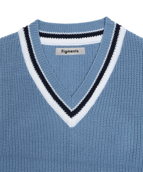 Figments（フィグメンツ）の「チルデンベスト（ベスト・レディース・ブルー/ホワイト・FREE）」の7枚目の写真