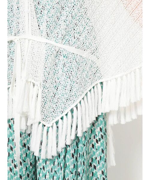 MERCURYDUO（マーキュリーデュオ）の「フリンジ付ニットポンチョ（ニット/セーター・レディース・ベージュ/オフホワイト・FREE）」の20枚目の写真