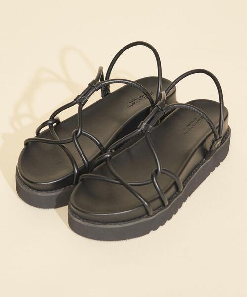 BEAUTY&YOUTH UNITED ARROWS（ビューティーアンドユースユナイテッドアローズ）の「BY∴ スマートクロス プラットフォームサンダル ◆（サンダル・レディース・ブラック/ベージュ・38/36/37/36h/37h）」の15枚目の写真