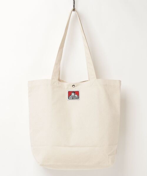 BEN DAVIS（ベンデイビス）の「【BEN DAVIS/ベンデイビス】ブランドロゴ キャンバストートバッグ（トートバッグ・レディース・オフホワイト/ブラック・FREE）」の7枚目の写真