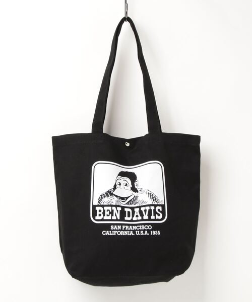 BEN DAVIS（ベンデイビス）の「【BEN DAVIS/ベンデイビス】ブランドロゴ キャンバストートバッグ（トートバッグ・レディース・オフホワイト/ブラック・FREE）」の6枚目の写真