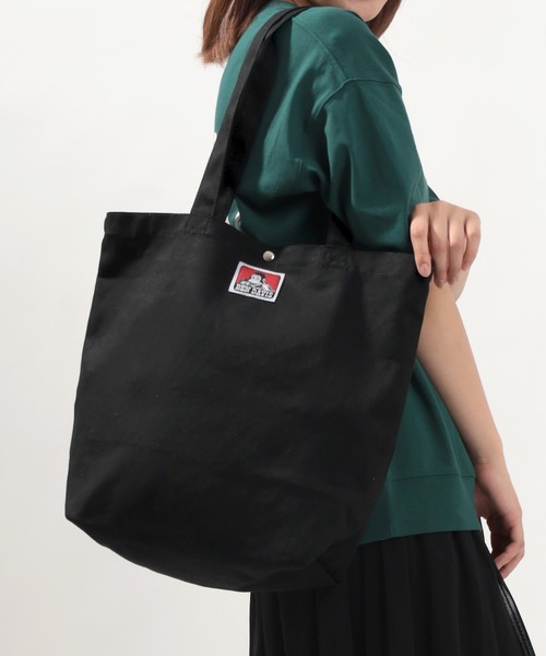 BEN DAVIS（ベンデイビス）の「【BEN DAVIS/ベンデイビス】ブランドロゴ キャンバストートバッグ（トートバッグ・レディース・オフホワイト/ブラック・FREE）」の12枚目の写真