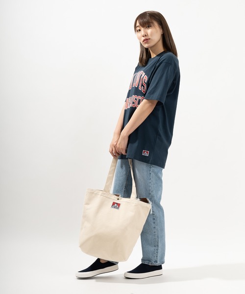 BEN DAVIS（ベンデイビス）の「【BEN DAVIS/ベンデイビス】ブランドロゴ キャンバストートバッグ（トートバッグ・レディース・オフホワイト/ブラック・FREE）」の11枚目の写真