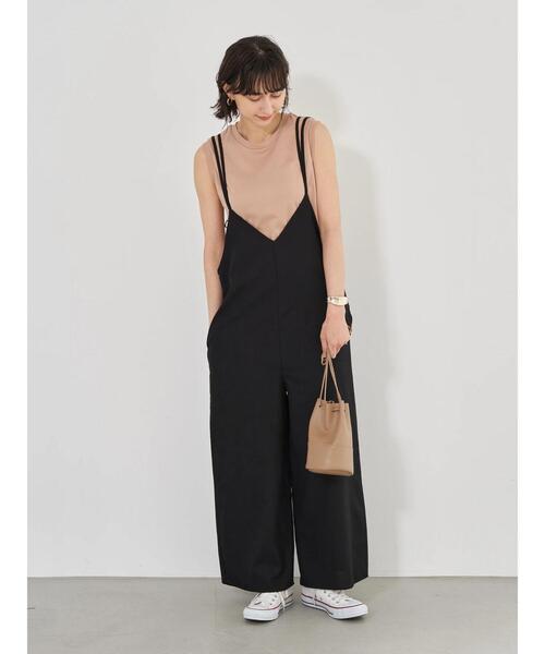 earth music&ecology（アースミュージックアンドエコロジー）の「スムーススリーブレスカットソー ＊（Tシャツ/カットソー・レディース・ブラック/ブラウン/オフホワイト/ピンク/ミント/グレイッシュベージュ・M/L）」の20枚目の写真