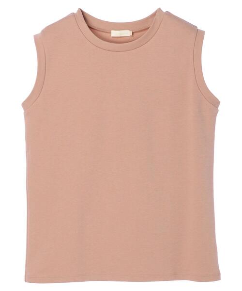 earth music&ecology（アースミュージックアンドエコロジー）の「スムーススリーブレスカットソー ＊（Tシャツ/カットソー・レディース・ブラック/ブラウン/オフホワイト/ピンク/ミント/グレイッシュベージュ・M/L）」の12枚目の写真