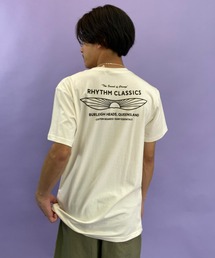 RHYTHM/リズム ルーズシルエット バックプリントTシャツ 0121M-PT88-WHT